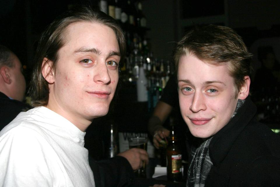Kieran Culkin and Macaulay Culkin during "After Ashley" Off-Broadway Premiere - After Party at Link in New York City, New York