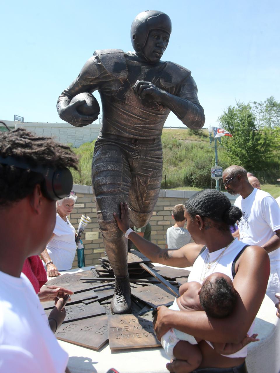 Marion Motley statue unveiling at Stadium Park in Canton on Wednesday, August 3, 2022.