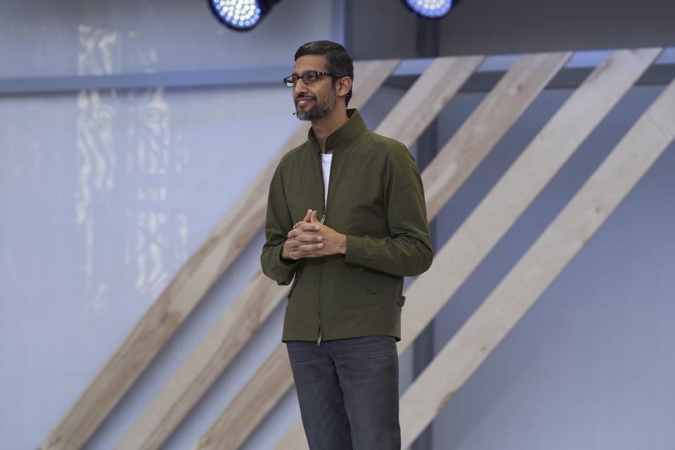 Google-CEO Sundar Pichai auf der I/O: Mit Künstlicher Intelligenz Probleme für alle lösen (Foto: © Google)