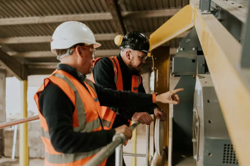 Phillip English, processing manager and Christopher Low, yard operations manager, at the NWH Group base in Blaydon
NWH Group