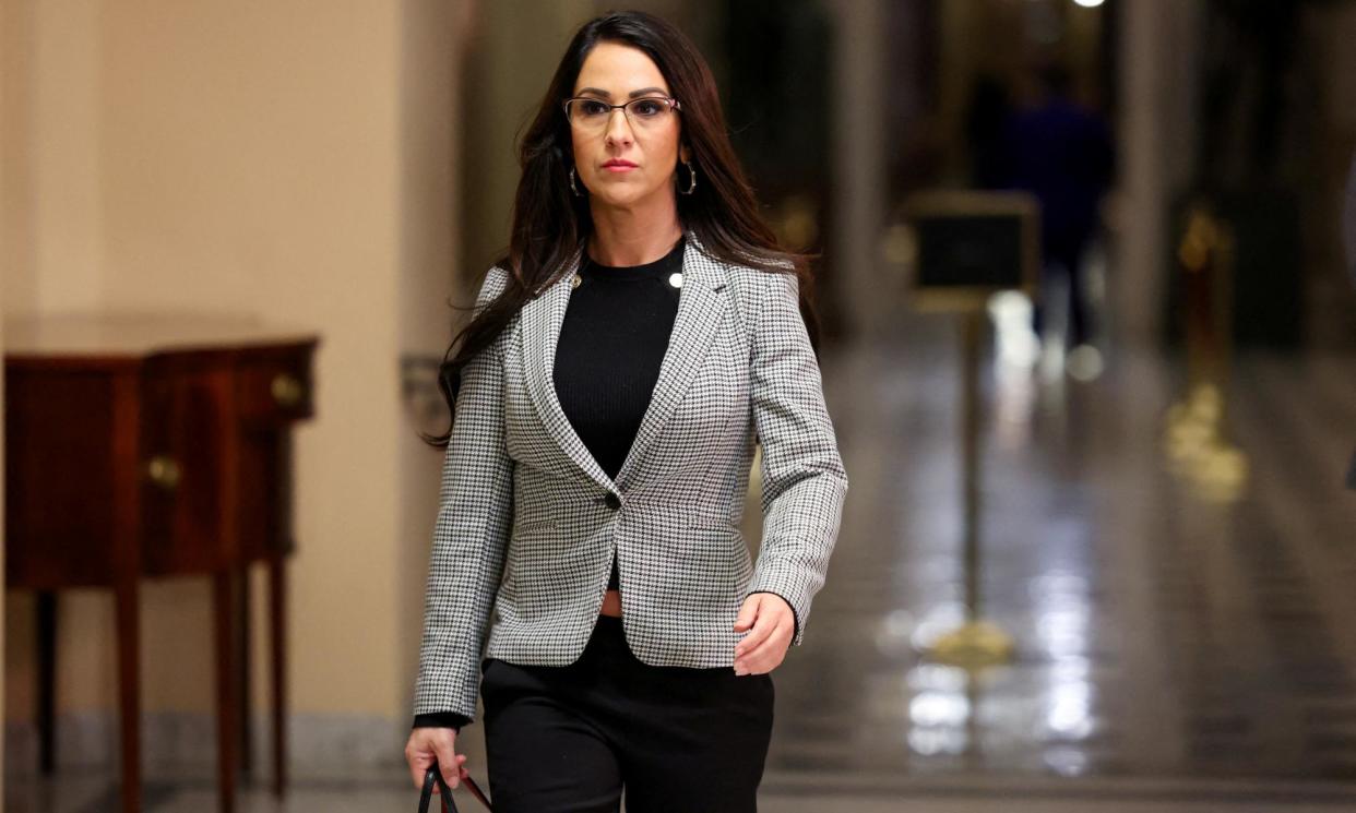 <span>Lauren Boebert walks near the House chamber at the Capitol in Washington on 18 January 2024.</span><span>Photograph: Amanda Andrade-Rhoades/Reuters</span>