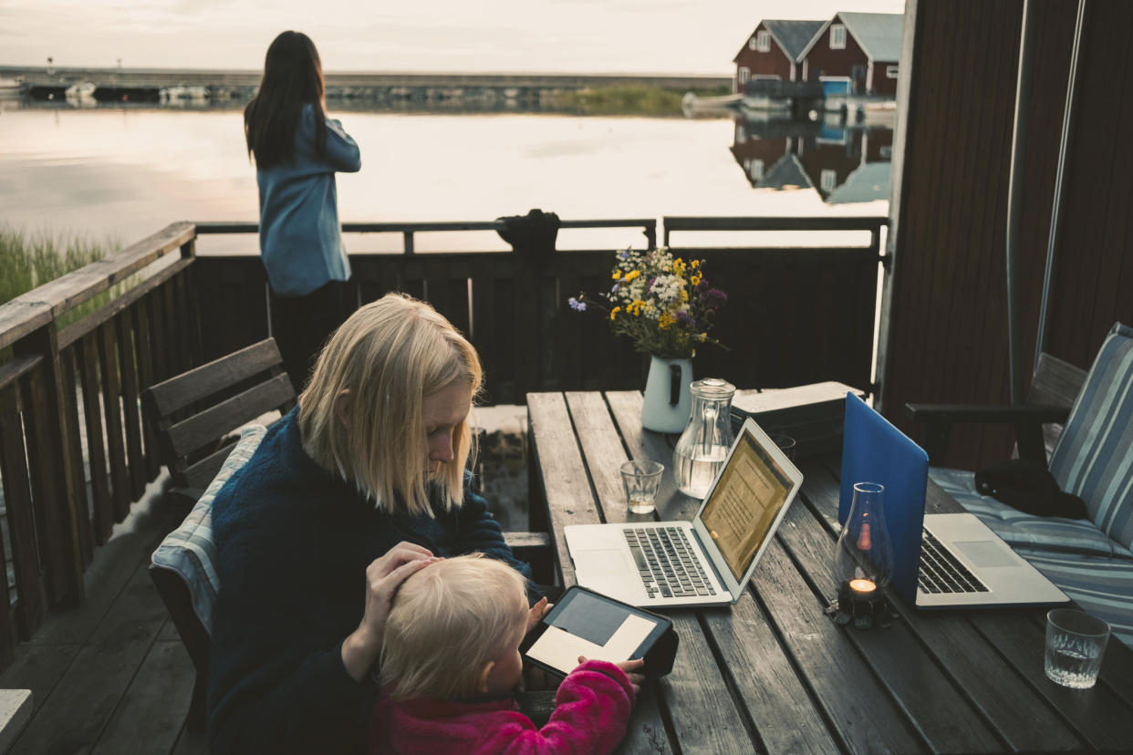 Mums are facing something of a childcare crisis this summer. (Getty Images)