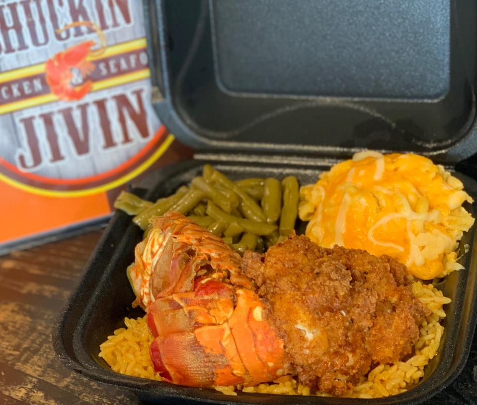 Shuckin & Jivin, a cajun-themed takeout restaurant featuring shrimp, fish and Southern homecooked classics, is participating in Florida Black Restaurant Week. (Courtesy of Sweet Butter Hospitality Group)