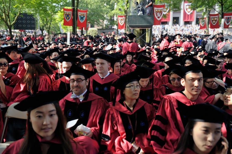 Commencement Exercises are held at Harvard University on May 30, 2013 in Cambridge, Massachusetts. US universities dominate the top 20 in global annual rankings released by a Chinese organisation Thursday, with Harvard once again in top spot