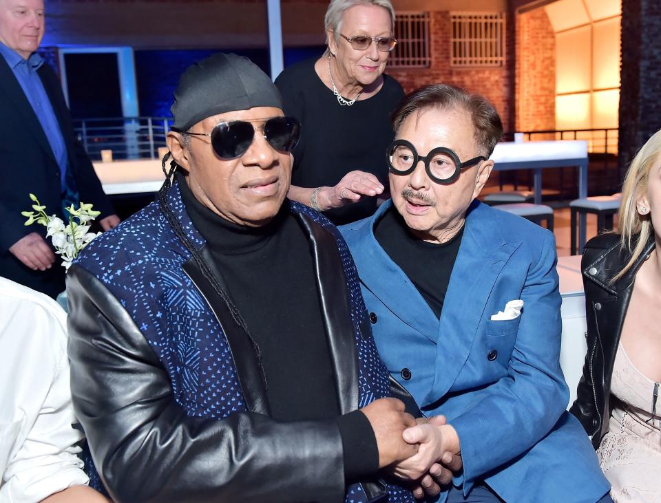 Stevie Wonder and Michael Chow