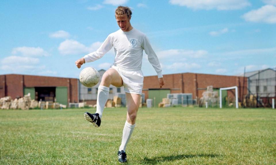 Jack Charlton in training at Leeds United in 1969.