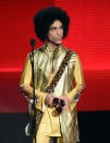 <p>Who could forget Prince’s epic afro? [Photo: Getty] </p>