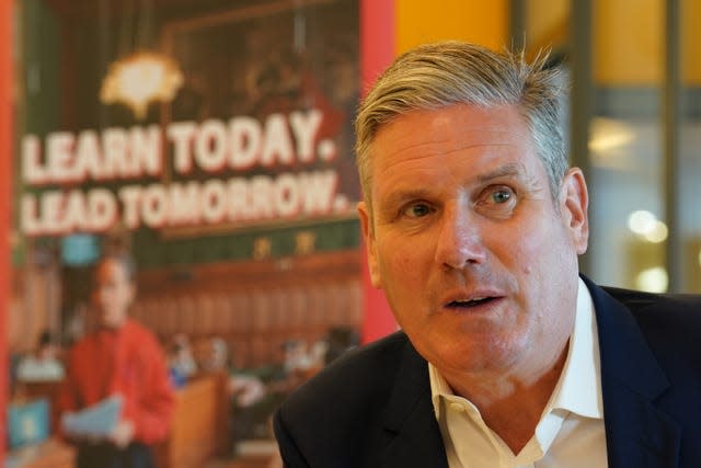 Labour leader Sir Keir Starmer (Gareth Fuller/PA)