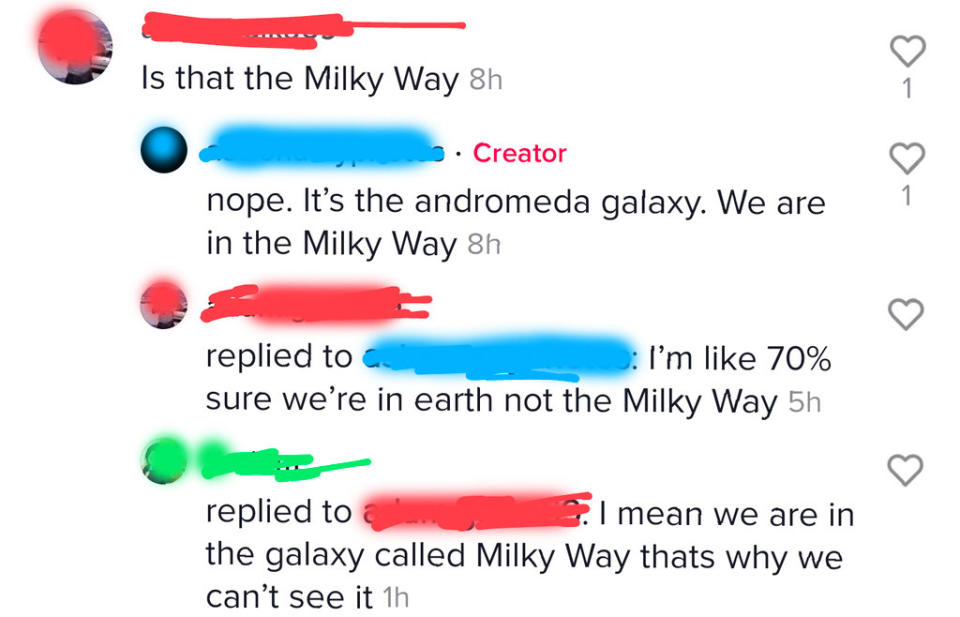 perrson who doesn't undersand the galaxy we are in