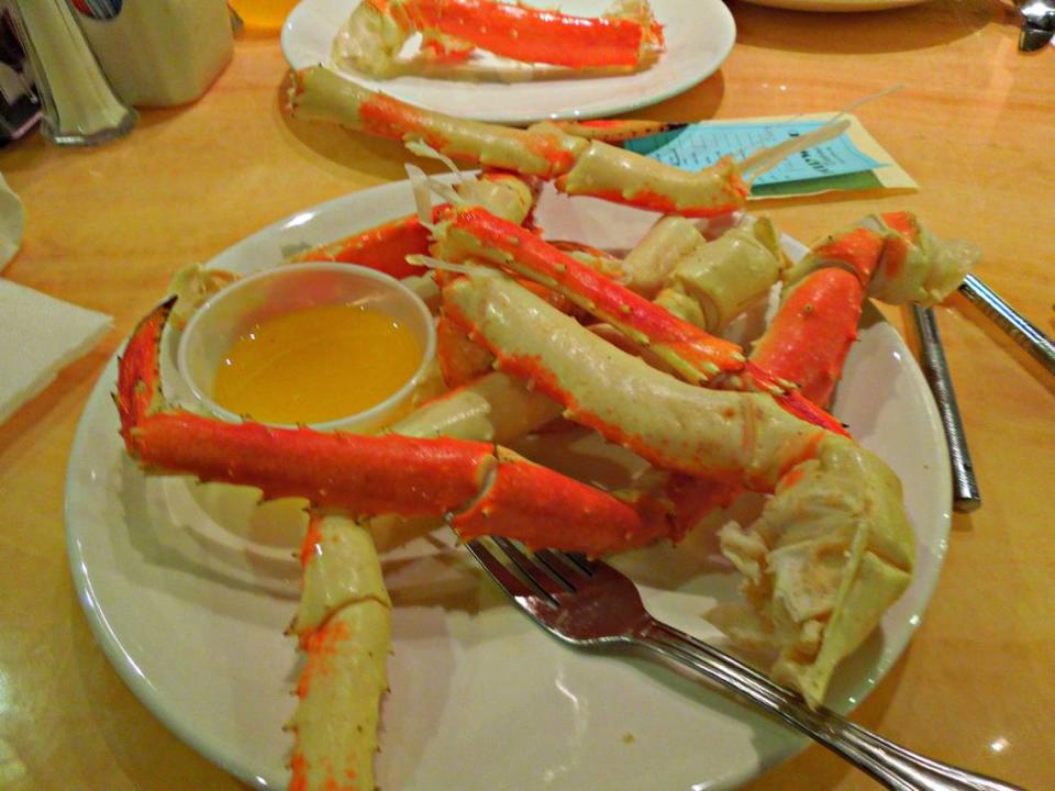 A plate of crab legs starts a Christmas feast at several of the Coast casino buffets in South Mississippi. Locals and visitors will have dozens of restaurants to choose from, so they can have traditional ham and turkey, or hamburgers and seafood if they prefer,