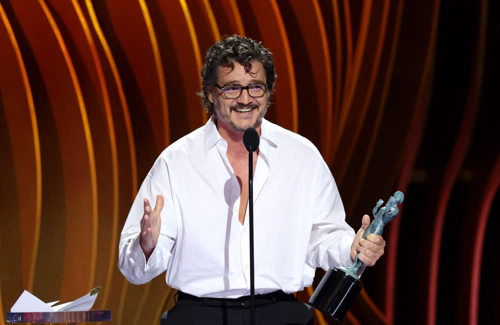 Pedro Pascal wins at the SAG Awards credit:Bang Showbiz