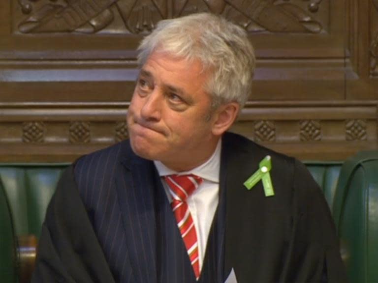 Pressure on John Bercow after three Tory MPs resign from Commons committee he chairs