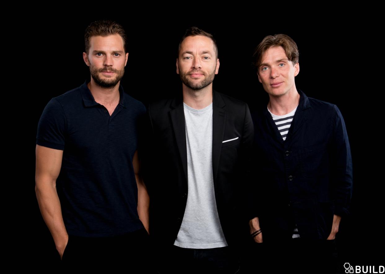 Cillian Murphy, Jamie Dornan and Sean Ellis visit AOL Hq for Build on August 5, 2016 in New York. Photos by Noam Galai