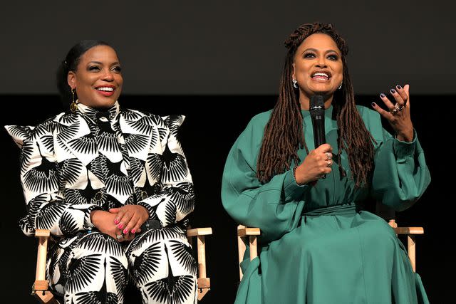 <p>Charley Gallay/Getty</p> (Left to right:) Aunjanue Ellis-Taylro and Ava DuVernay in 2019