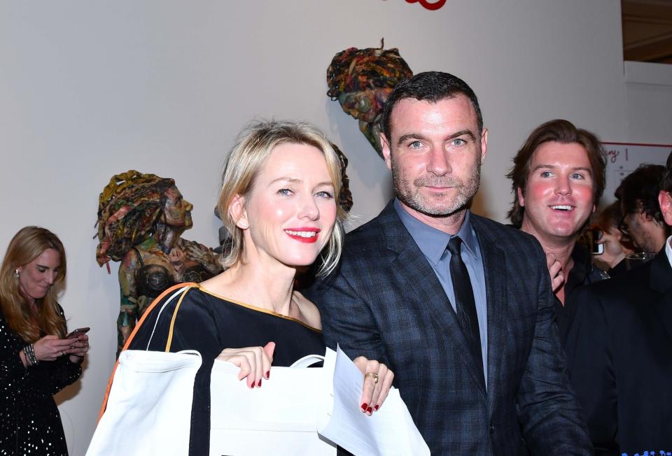 <p>It warms our hearts to see the friendly exes hanging out together, even sans sons Alexander “Sasha” and Samuel. On Wednesday, the occasion was the annual, star-studded Take Home a Nude Art Party and Auction in NYC. (Photo: AKM-GSI) </p>