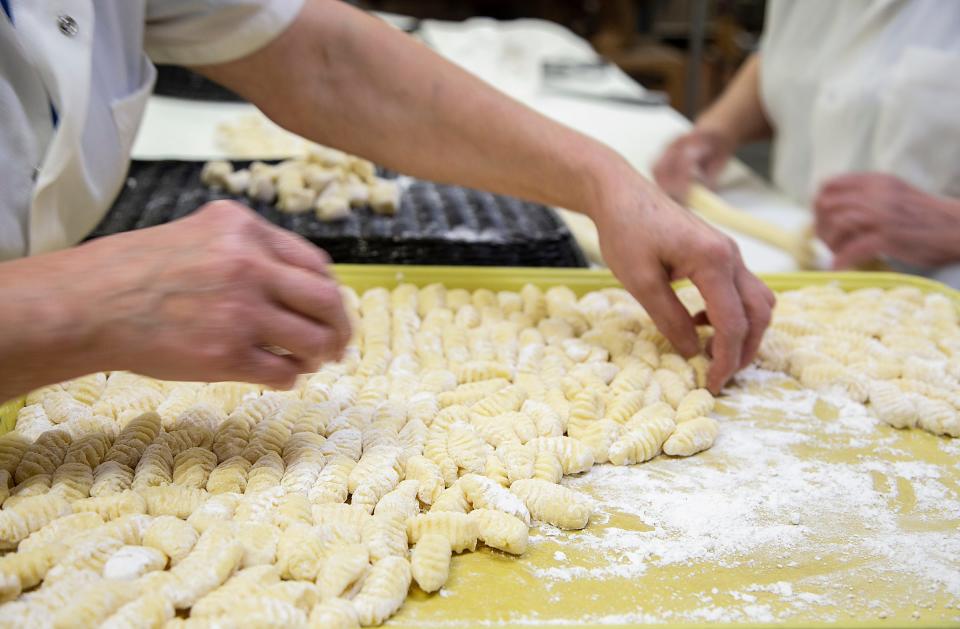 Pasta for the dishes at Andiamo restaurants is handmade.