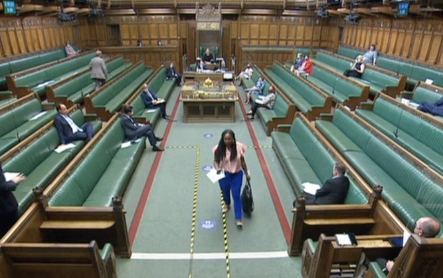 Dawn Butler was ordered to leave the House of Commons on Thursday. (Parliamentlive.tv)