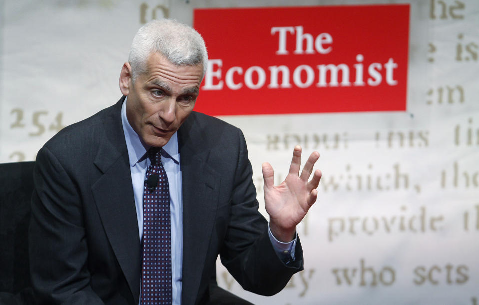 Jared Bernstein, former chief economist and economic adviser in the office of U.S. Vice President Joe Biden, speaks during The Economist's Buttonwood Gathering in New York October 24, 2012.   REUTERS/Carlo Allegri  (UNITED STATES - Tags: BUSINESS EDUCATION POLITICS)