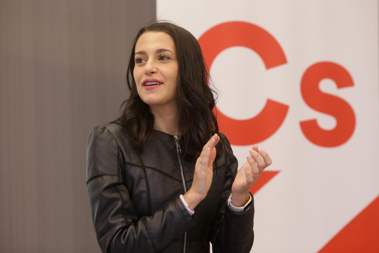 Inés Arrimadas, presidenta de Cs, en un acto reciente de la formación naranja. (Foto: Carlos Castro / Europa Press / Getty Images).