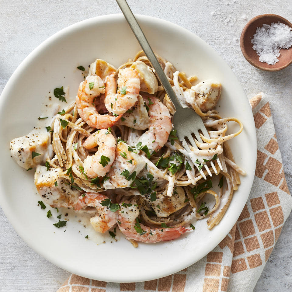 Chicken & Shrimp Alfredo