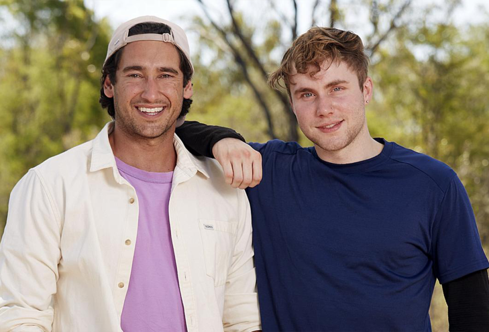 Australian Survivor's Alex Frost and Jay Bruno.