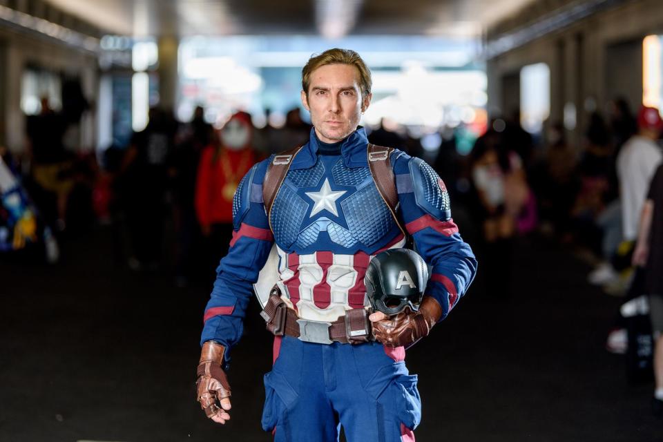 Noch ein Captain-America-Fan. (Bild: Roy Rochlin/Getty Images)