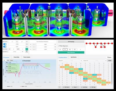 An accelerated filter design and simulation workflow from synthesis, automatic 3D modeling in Ansys HFSS, to AI-driven optimization