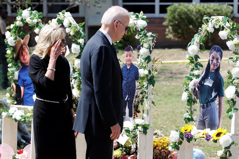 U.S. President Joe Biden and first lady Jill Biden travel to Uvalde, Texas