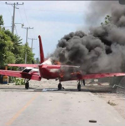 Rioters at the Les Cayes airport, located in south-central Haiti, destroyed an Agape Flights Chieftain aircraft Tuesday afternoon. All Agape Flight staff were reported safe.