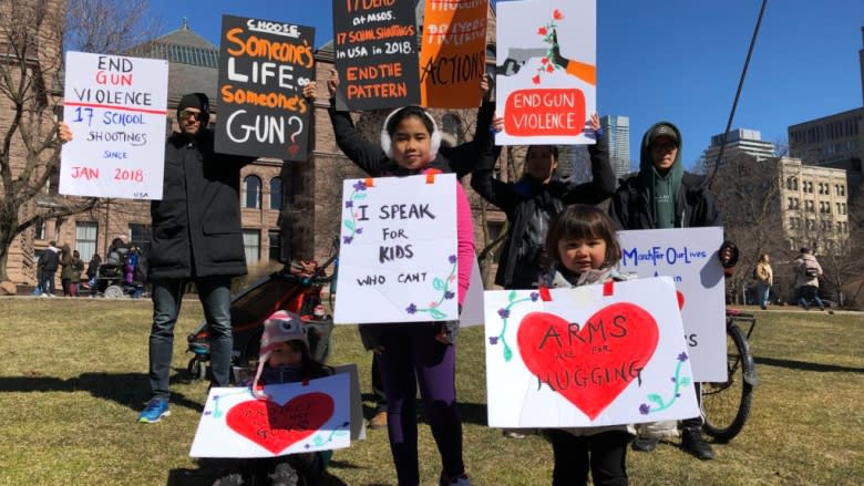 'No more silence': Hundreds rally in Toronto for tighter U.S. gun controls