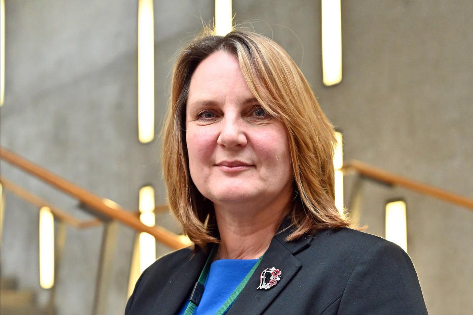 EDINBURGH, SCOTLAND - JANUARY 07: Scottish Conservative MSP Michelle Ballantyne in the lobby of the Scottish Parliament after announcing she is standing for the leadership as nominations for the contest open, on January 07, 2020 in Edinburgh, Scotland. (Photo by Ken Jack/Getty Images)