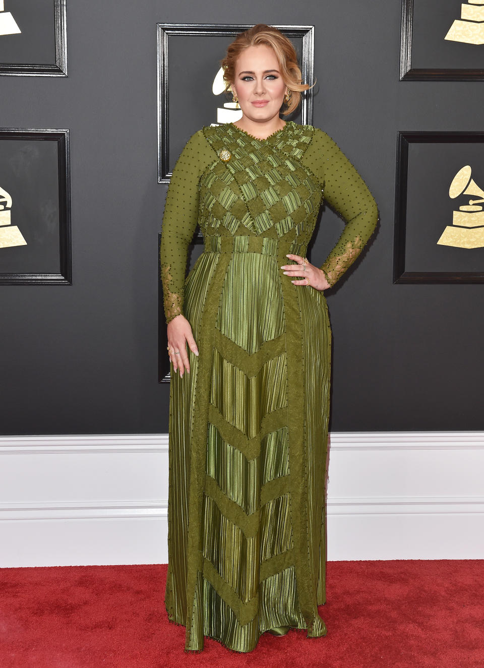 Adele a thte 59th Grammy Awards on February 12, 2017. (Axelle/Bauer-Griffin / FilmMagic)