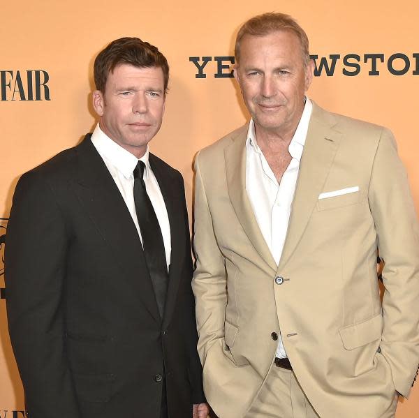 Taylor Sheridan y Kevin Costner (Imagen: Town & Country Magazine)