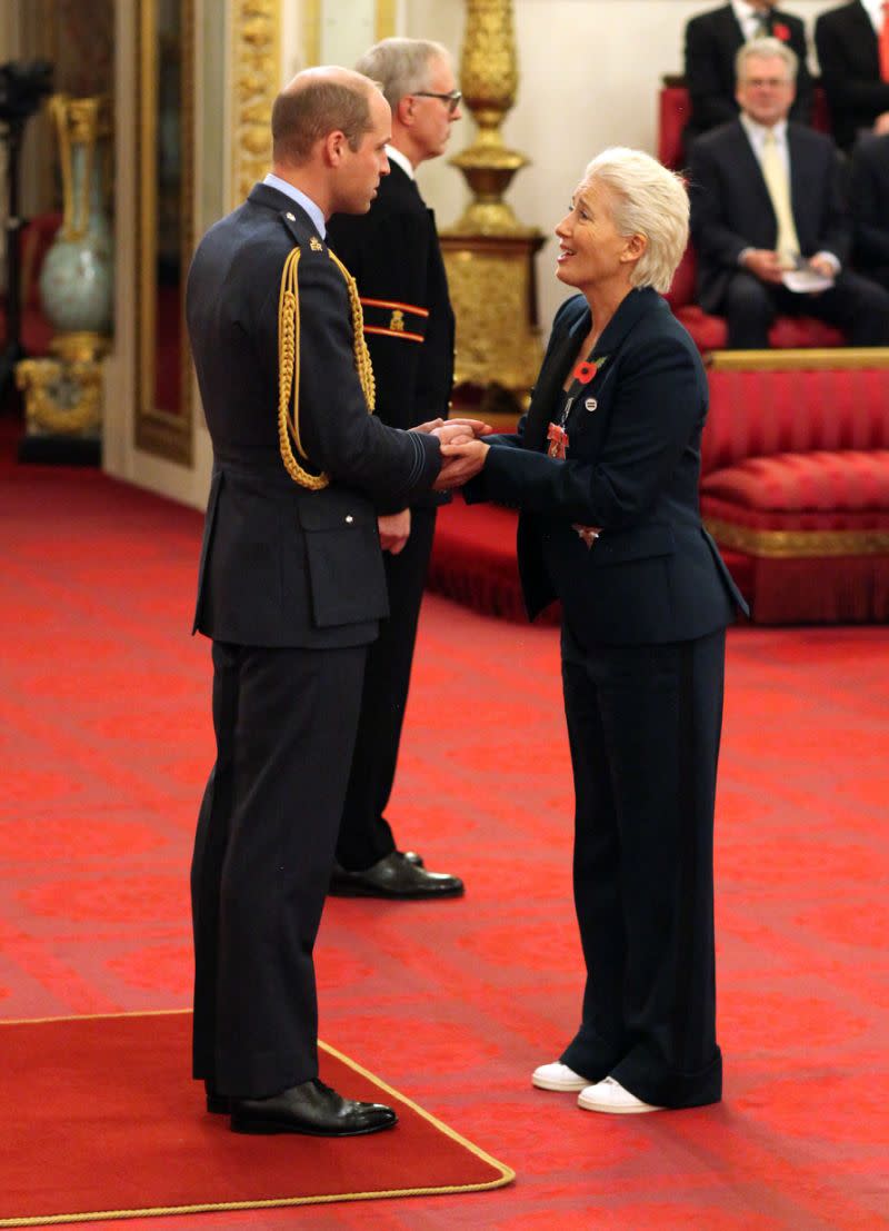 Emma Thompson wurde heute vom Herzog von Cambridge zur Dame ernannt [Foto: Getty]