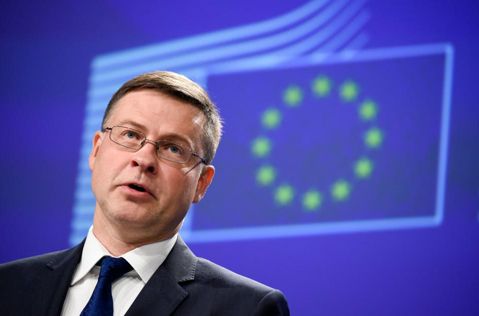 European Commission Vice-President Valdis Dombrovskis called for talks to be ‘intensified’ (Getty)