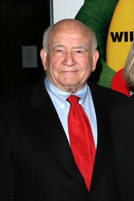 Ed Asner at the New York premiere of New Line's Elf