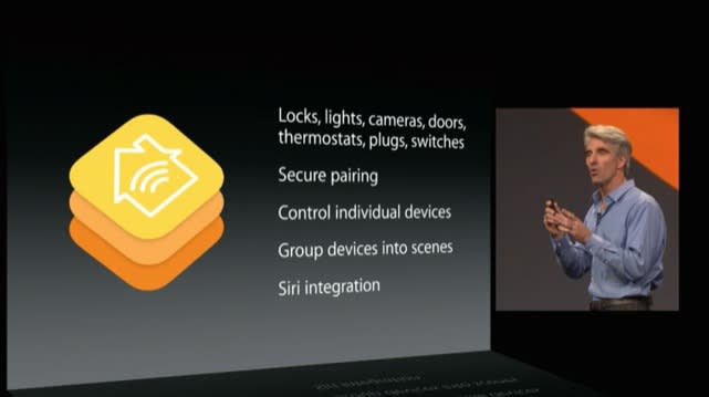 Craig Federighi explains HomeKit at WWDC 2014