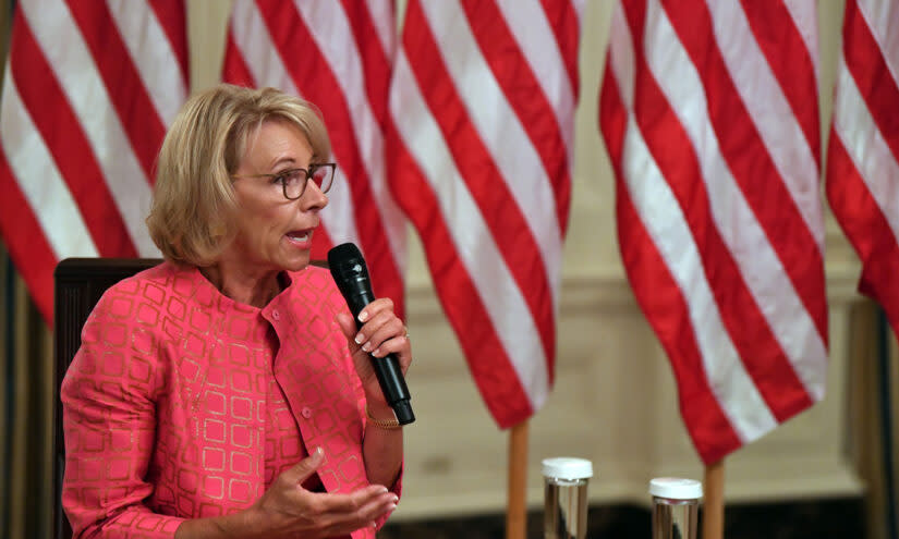 The appointment of Betsy DeVos as U.S. Secretary of Education coincided with a period of heightened polarization around school choice that hasn’t yet subsided. (Getty Images)