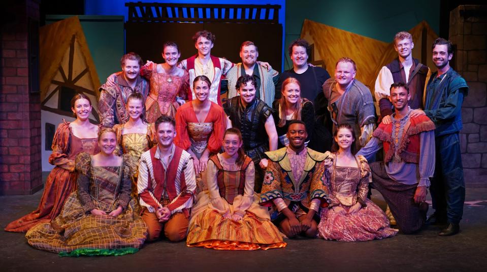 The cast of Priscilla Beach Theater's "Something Rotten!"