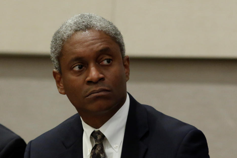 Federal Reserve Bank of Atlanta President Raphael Bostic participates in a panel discussion at the American Economic Association/Allied Social Science Association (ASSA) 2019 meeting in Atlanta, Georgia, U.S., January 4, 2019.  REUTERS/Christopher Aluka Berry