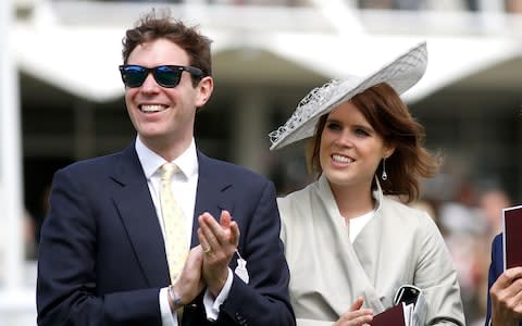 Princess Eugenie and Jack Brooksbank attend Goodwood Racecourse, 2015 - Credit: Getty
