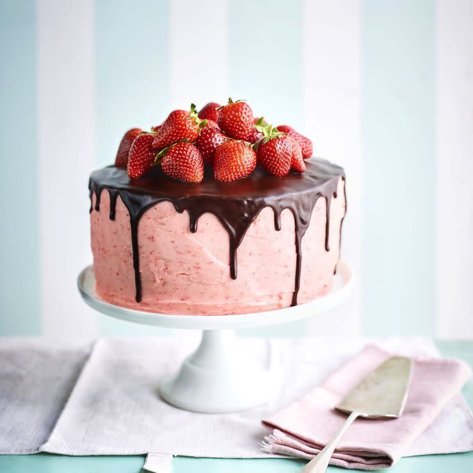 Strawberry Chocolate Celebration Cake