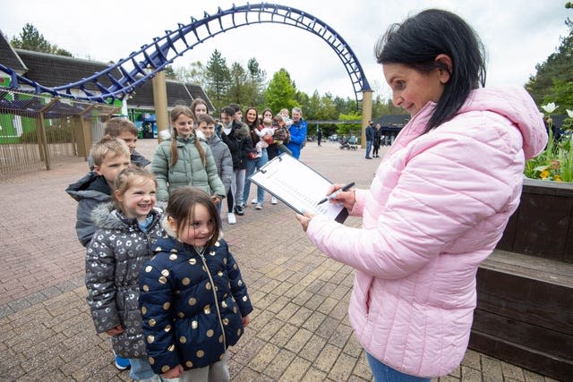 The Radford family visit Alton Towers