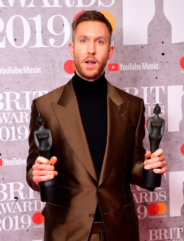 Calvin Harris at the Brits