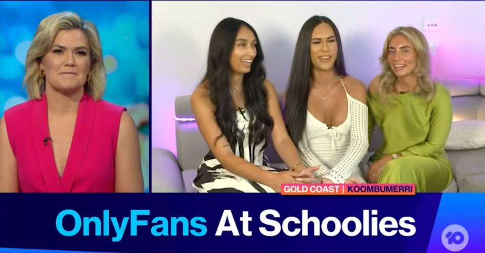 Sarah Harris on The Project and OnlyFans stars Leilani, Kay and Bonnie Blue 
