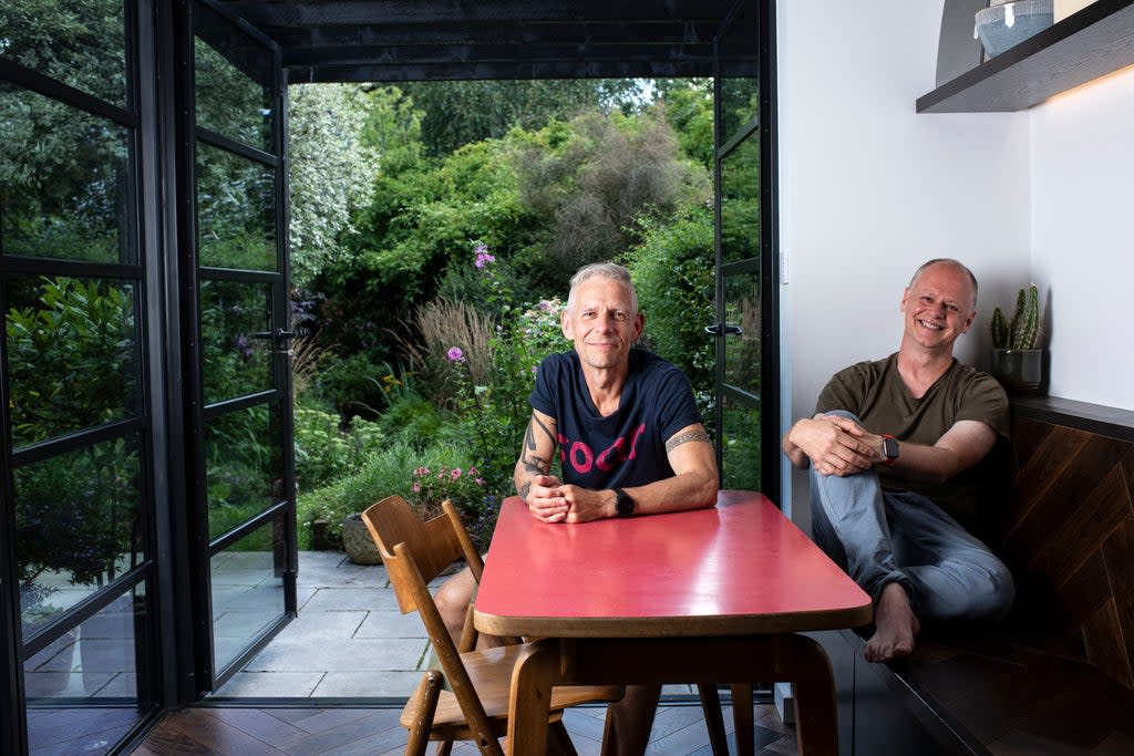 David and Anson are now free to enjoy their home without the obstruction of an “unhygienic”  toilet next to the kitchen  (Daniel Hambury/Stella Pictures Ltd)