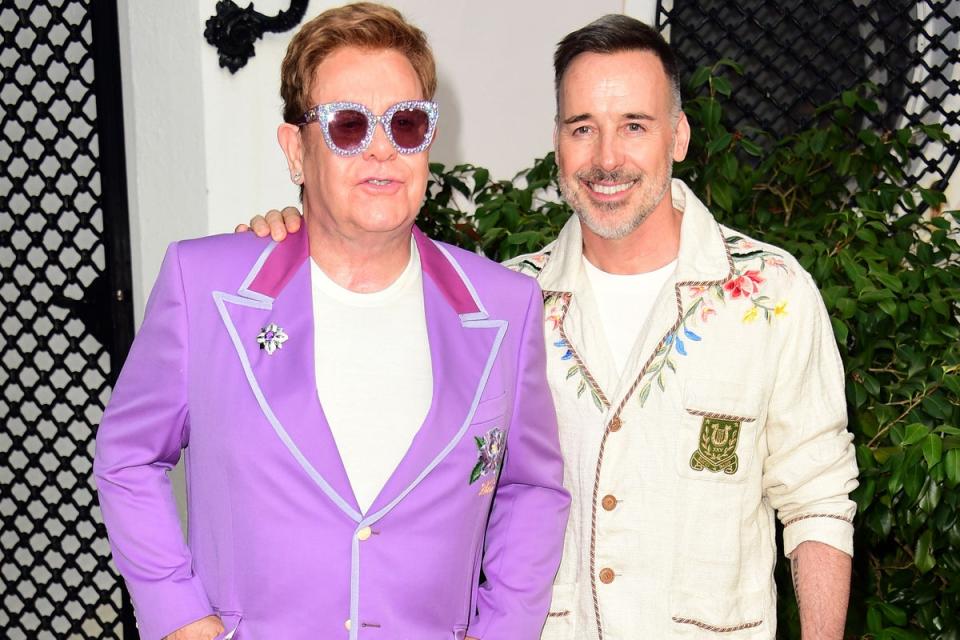 Sir Elton John and David Furnish have lent the photos (Matt Crossick/PA) (PA Archive)