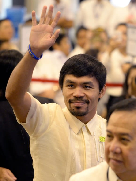 Manny Pacquiao has never competed in the Olympics, although he was the country's flag-bearer at the 2008 Beijing Games