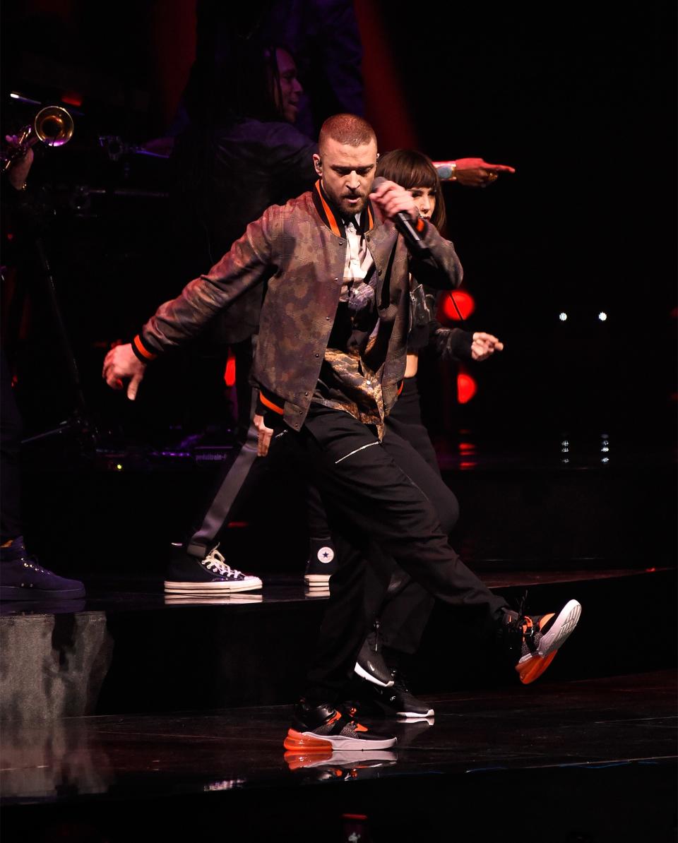 Just like your office, Timberlake's gone casual.