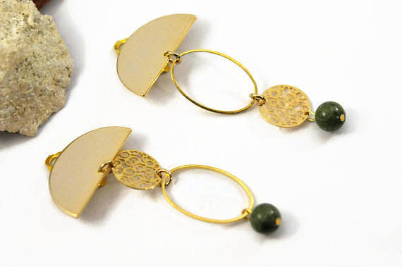 Get them <a href="https://www.etsy.com/listing/510214774/khaki-earrings-asymmetrical-earrings?ga_order=most_relevant&amp;ga_search_type=all&amp;ga_view_type=gallery&amp;ga_search_query=mismatched%20earrings&amp;ref=sr_gallery_12" target="_blank"><strong>here</strong></a>, $32.